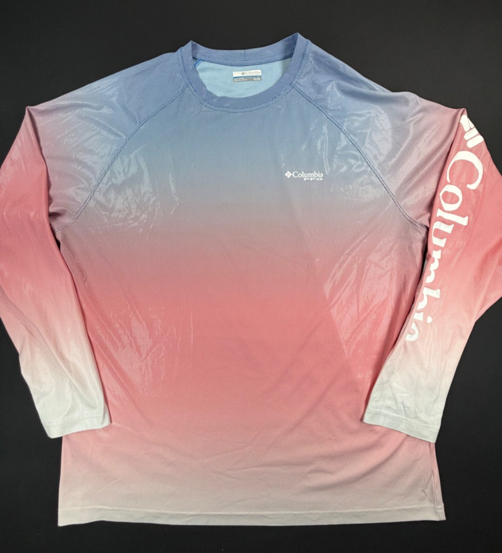 Columbia PFG Performance Fishing Long Sleeve Shirt (Women's XL) - RARE Ombre!
